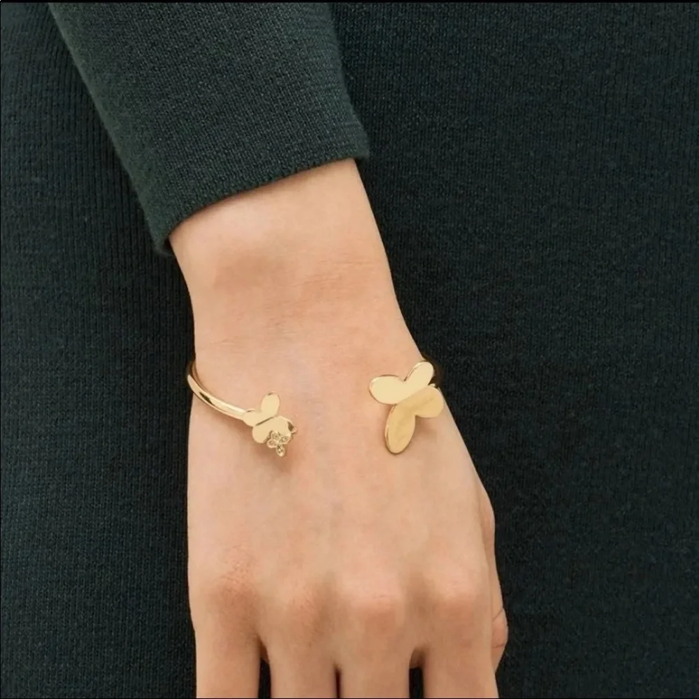 Kate Spade ‘in a flutter’ butterfly flex cuff bracelet - Picture 3 of 8